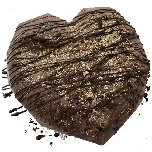 Dark Chocolate Heart Gelato Cake