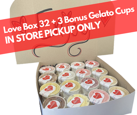 Love Box 32 + FREE 3 Bonus Gelato Cups (Pickup Only)